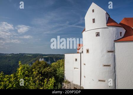 Deutschland, Baden-Württemberg, Naturpark Donau, Jugendherberge Schloss Wildenstein Stockfoto