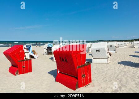 Deutschland, Mecklenburg-Vorpommern, Ostseebad Boltenhagen. Ostseestrand. Stockfoto