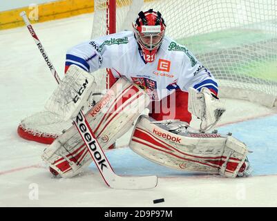 Prag, Tschechische Republik. Dezember 2013. Jakub Kovar von Tschechien, aufgenommen während des Eishockey Channel One Cup Spiels Tschechien gegen Finnland, 2:0, gespielt in Prag, Tschechische Republik, Dezember 19. 2013. /PSPA/Slavek Ruta. *** Lokale Bildunterschrift: Slavek Ruta/ZUMA Wire/Alamy Live News Stockfoto