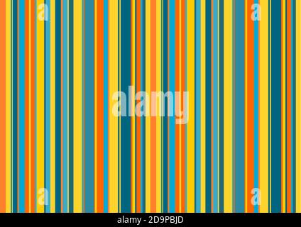Bunte Linien. Farbenfrohes Teppichmuster. Mehrfarbiger Hintergrund. Stockfoto