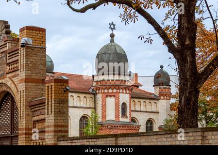 Deutschland, Sachsen-Anhalt, Halle, Jüdische Synagoge Stockfoto