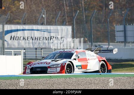 Hockenheim, Deutschland. November 2020. Motorsport: Deutsche Tourenwagen-Masters, Hockenheim - DTM - 1. Rennen - Qualifikation: Rene Rast vom Audi Sport Team Rosberg. Kredit: Hasan Bratic/dpa/Alamy Live Nachrichten Stockfoto