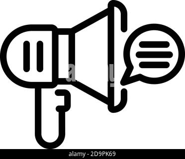 Symbol für Marketingkommunikation. Vektorsymbol für Marketingkommunikation für Webdesign auf weißem Hintergrund isoliert Stock Vektor