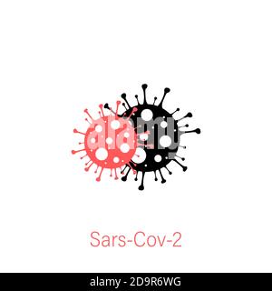 SARS-Cov-2 Vektor-Symbol. Konzept covid 19. vektor-Konzept Stock Vektor