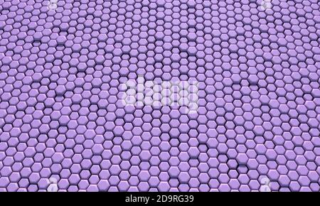 Abstrakter Wabenhintergrund . 3d-Illustration. Stockfoto