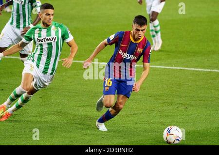 Barcelona, Spanien. November 2020. Spanisches Fußballspiel La Liga Barcelona gegen Betis im Camp Nou Stadion, Barcelona, 07. November 2020 Spieler: La Liga/Cordon Press Credit: CORDON PRESS/Alamy Live News Stockfoto