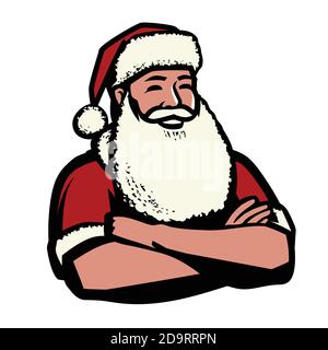 Weihnachtsmann. Weihnachten Symbol Vektor-Illustration Stock Vektor