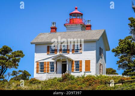 Yaquina Bay Lighthouse, Oregon-USA Stockfoto