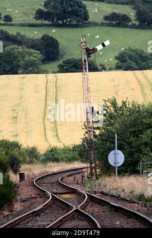 Girvan Railway Station, South Ayrshire, Schottland, Großbritannien Stockfoto