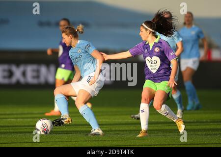 MANCHESTER, ENGLAND. 7. NOVEMBER Manchester City ist Ellen White beim Barclays FA Women's Super League Spiel zwischen Manchester City und Bristol City im Academy Stadium, Manchester am Samstag, 7. November 2020. (Kredit: Chris Donnelly, MI News) Kredit: MI Nachrichten & Sport /Alamy Live Nachrichten Stockfoto