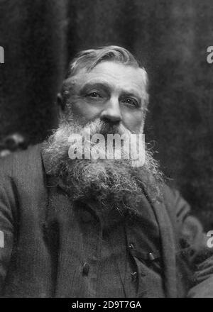 Rodin. Porträt des französischen Bildhauers Auguste Rodin (François Auguste René Rodin: 1840-1917) Stockfoto