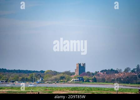 Das Orford Castle aus dem 12. Jahrhundert in Suffolk, Großbritannien Stockfoto