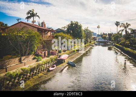 Los Angeles, Kalifornien, USA - März 10 2019: Schöner sonniger Nachmittag in Venice Beach Stockfoto