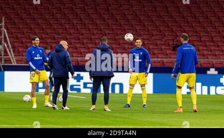 Madrid, Spanien. November 2020. Spanische La Liga Fußballspiel Atletico Madrid vs Cadiz im Wanda Metropolitano Stadium, Madrid, November 07, 2020 La Liga/Cordon Pressequelle: CORDON PRESS/Alamy Live News Stockfoto