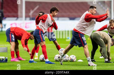 Madrid, Spanien. November 2020. Spanische La Liga Fußballspiel Atletico Madrid vs Cadiz im Wanda Metropolitano Stadium, Madrid, November 07, 2020 La Liga/Cordon Pressequelle: CORDON PRESS/Alamy Live News Stockfoto