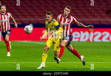 Madrid, Spanien. November 2020. Spanische La Liga Fußballspiel Atletico Madrid vs Cadiz im Wanda Metropolitano Stadium, Madrid, November 07, 2020 La Liga/Cordon Pressequelle: CORDON PRESS/Alamy Live News Stockfoto