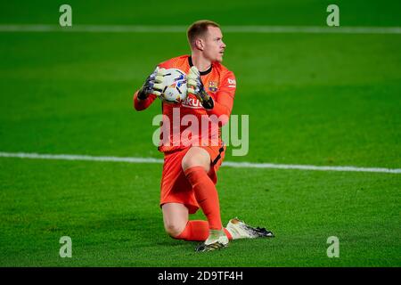 Barcelona, Spanien. November 2020. Während des La Liga-Spiels zwischen dem FC Barcelona und Real Betis spielte am 7. November 2020 im Camp Nou Stadion in Barcelona, Spanien. (Foto von PRESSINPHOTO) Credit: Pro Shots/Alamy Live News Stockfoto