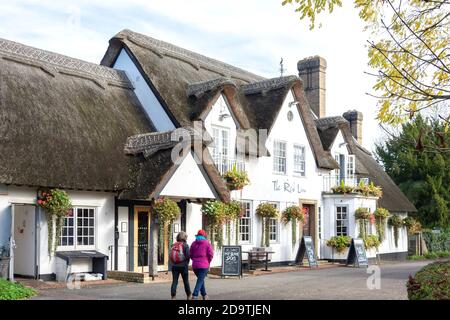 The Red Lion Pub, High Street, Grantchester, Cambridgeshire, England, Großbritannien Stockfoto