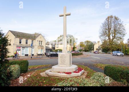 War Memorial, High Green, Great Shelford, Cambridgeshire, England, Vereinigtes Königreich Stockfoto