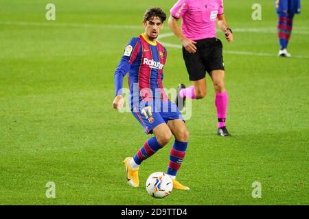 Barcelona, Spanien. November 2020. 7. November 2020; Camp Nou, Barcelona, Katalonien, Spanien; La Liga Fußball, Barcelona versus Real Betis; Bildershow Trincao Credit: Joma Garcia/DAX/ZUMA Wire/Alamy Live News Stockfoto