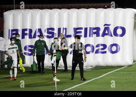 Sao Paulo, Sao Paulo, Brasilien. November 2020. Brasilianische Fußballliga der ersten Division : Sao Paulo gegen Goias. 7. November 2020, Sao Paulo, Brasilien: Fußballspiel zwischen Sao Paulo und Goias, gültig für die 20. Runde der brasilianischen 1. Liga im Morumbi Stadion. Quelle: Leco Viana/TheNEWS2/ZUMA Wire/Alamy Live News Stockfoto