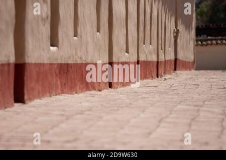 Innenhof der Mission La Purisima in Lompoc, Kalifornien Stockfoto