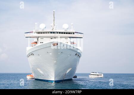 Star Cruises Superstar Libra beendete den öffentlichen Kreuzfahrtbetrieb am 28. Juni 2018. Sie wird umstellen, um andere Vorkehrungen für Genting Hong zu erleichtern Stockfoto