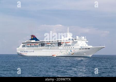 Star Cruises Superstar Libra beendete den öffentlichen Kreuzfahrtbetrieb am 28. Juni 2018. Sie wird umstellen, um andere Vorkehrungen für Genting Hong zu erleichtern Stockfoto