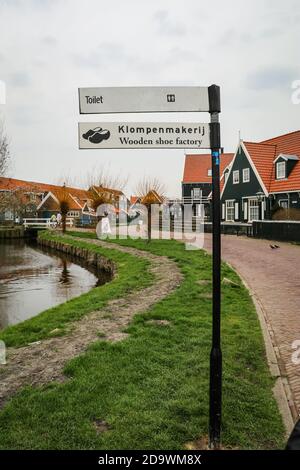 Landschaftlich reizvolle Aussicht auf Zaan Schaans, Niederlande Stockfoto