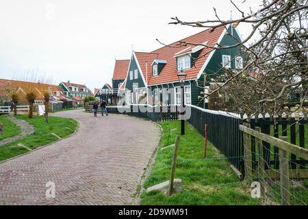 Landschaftlich reizvolle Aussicht auf Zaan Schaans, Niederlande Stockfoto