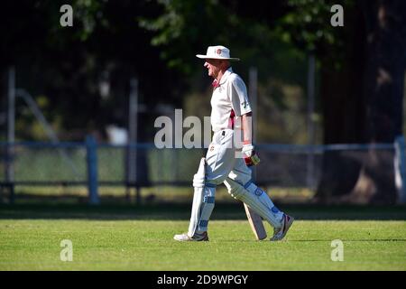 November 2020. Benalla Bushrangers Over Sixties / Wodonga. Stockfoto