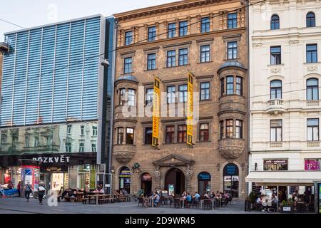 Brno, Tschechische Republik - September 12 2020: Haus der Herren von Lipa oder Dum Panu z Lipe Renaissance-Palast Außenansicht Stockfoto