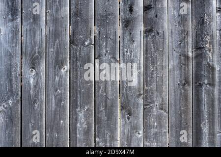 Hintergrund von einer alten und abgenutzten Plankenwand Stockfoto