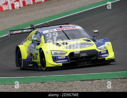 Hockenheim, Deutschland. November 2020. Motorsport: Deutsche Tourenwagen-Masters, Hockenheim - DTM - 2. Rennen, Qualifikation: 2. Startplatz für Mike Rockenfeller ((Landschlacht/Schweiz, Nr. 99), Audi Sport Team Phoenix. Kredit: Hasan Bratic/dpa/Alamy Live Nachrichten Stockfoto