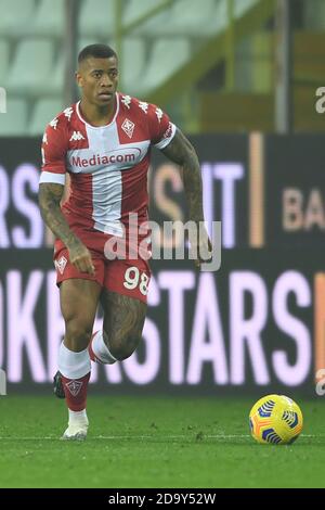 Igor Julio dos Santos de Paulo (Fiorentina) Während des italienischen 'Serie A'-Spiels zwischen Parma 0-0 Fiorentina im Ennio Tardini-Stadion am 7. November 2020 in Parma, Italien. (Foto von Maurizio Borsari/AFLO) Stockfoto