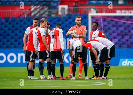 ROTTERDAM - 08-11-2020, Feijenoord Stadion de Kuip, Niederländische eredivisie Fußballsaison 2020/2021, Feyenoord - Groningen, Feyenoord Torwart Nick Marsman im Tor Credit: Pro Shots/Alamy Live News Stockfoto