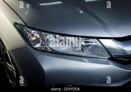 Moderne Details mit Autoscheinwerfer LED Stockfoto