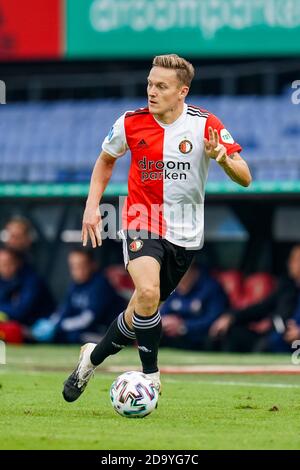 ROTTERDAM - 08-11-2020, Feijenoord Stadion de Kuip, Niederländische eredivisie Fußballsaison 2020/2021, Feyenoord - Groningen, Feyenoord Spieler Jens Toornstra Credit: Pro Shots/Alamy Live News Stockfoto