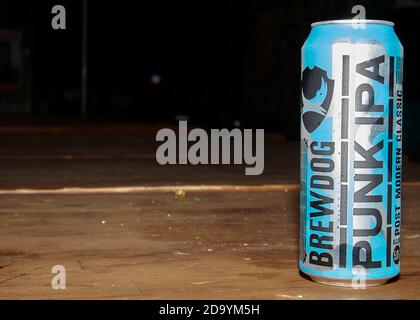 brewdog Punk ipa Bierkutschen Stockfoto