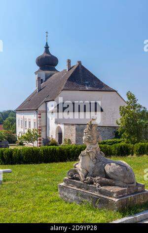 Klosterweingut Thallern bei Gumpoldkirchen, Oberösterreich Stockfoto