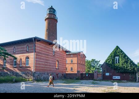 Vorpommersche Boddenlandschaft, Vorpommern Lagunengebiet Nationalpark: Leuchtturm am Darßer Ort, Museum Natureum, Ostsee, Darß (dar Stockfoto