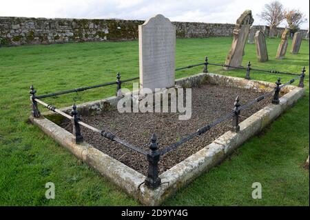 Grace Darling's Grave, St. Aiden's Church, Bamburgh, Northumberland, Großbritannien Stockfoto