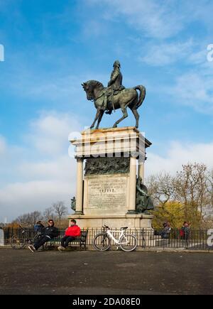 Lord Roberts Memorial Statue, Kelvingrove Park, Glasgow, Schottland, Großbritannien Stockfoto