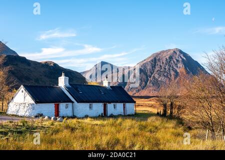Blackrock Cottage, Glencoe, Schottland, UK Stockfoto