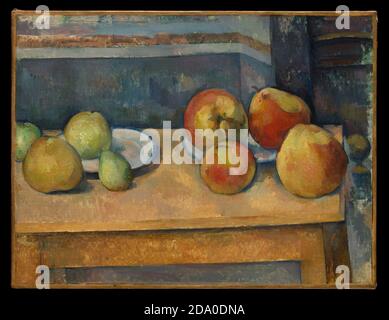 Paul Cézanne. Stillleben mit Äpfeln und Birnen ca. 1891–92. Berühmter Maler/Künstler. Hochauflösendes Lackieren. Stilleben. Stockfoto