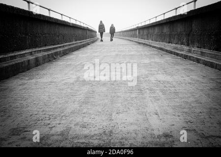 BAITINGS Reservoir and Dam, in der Nähe von Ripponden, West Yorkshire, Großbritannien Stockfoto