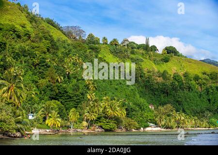 Fautaua Valley. Les Rivières de Tahiti. Fauoro Fluss in Teahupoo. Papeete Tahiti nui Französisch-Polynesien Frankreich Stockfoto