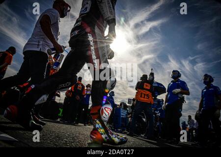 Cheste, Spanien. November 2020. Rennen beim MotoGP Grand Prix of Europe auf dem Ricardo Tormo Circuit in Cheste, Valencia. 07. November 2020 Carreras del Gran Premio de Europa de MotoGP en el circuito Ricardo Tormo de Cheste, Valencia.7 de Noviembre de 2020 POOL/ MotoGP.com/Cordon Pressequelle: CORDON PRESS/Alamy Live News Stockfoto