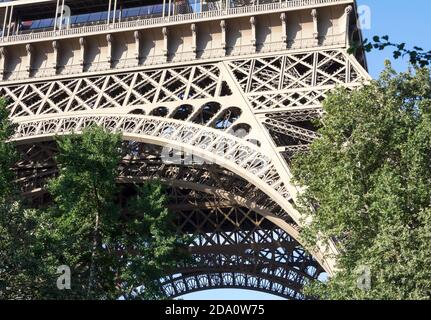 Der Eiffelturm in Paris, Frankreich Stockfoto