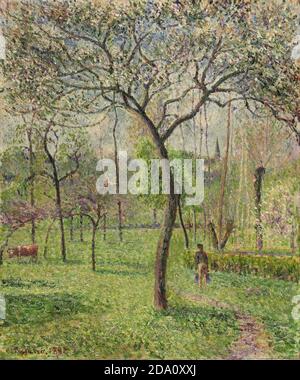 Camille Pissarro, Französisch, 1830-1903 -- Landschaft (Orchard). Stockfoto